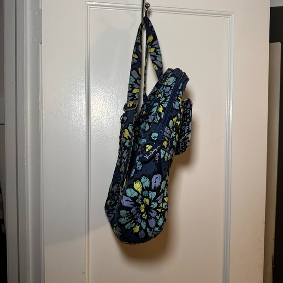 Vera Bradley Blue and Yellow Floral Backpack - Picture 14 of 14